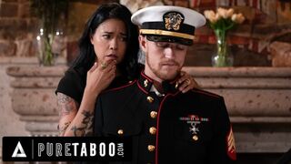 Lonely widow Dana Vespoli demands stepson to wear hubby's military uniform, then gets ravaged by her son's raw cock🍆