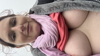 Brightening your day with an outdoor titty play