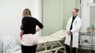 Medical examination turns erotic - doctor does a thorough examination outside and in!