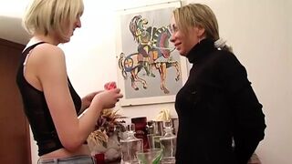 Two Naughty Blonde Lesbians Scissoring Like Never Before