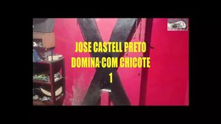 Jose Castell Black Dominates with Whip 1