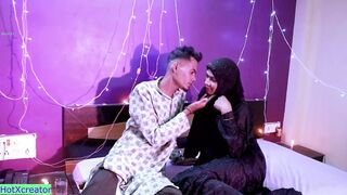 Indian Hijab Girl first Suhag rat Sex! With Clear romantic talking