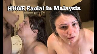 HUGE FACIAL & Wet Pussy with Blowjob in Malaysia