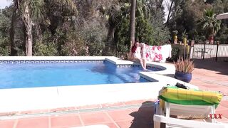 AuntJudysXXX - Petite Redhead MILF Fire Girl Catches You Watching Her at the Pool