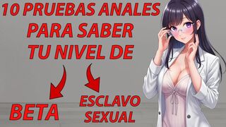 Spanish ASMR JOI. Are you a beta anal addict? Find out with this test in.