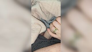 Step mom challenge step son to pull out his dick for a handjob in frot of his girlfriend