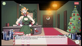 Claus' Secret Surprise XMAS HENTAI Game Ep.4 the BOSS has a not so small cock after all !