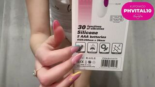 My stepsister masturbates in a diaper and cums with a vibrator
