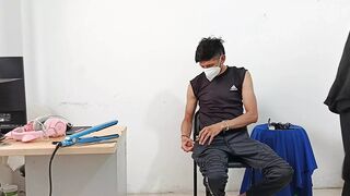 Hairdresser likes to fuck clients