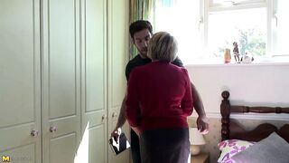Boys fuck mature step moms and granny