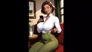 Mrs. Oliver- cockhold Husband watches as big cock secretary fucks wife