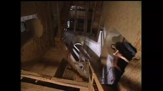 Young Blonde Fucked in an Abandoned Farmhouse and Then Pisses