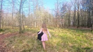 Forest Sex with a Happy Ending - I Couldn't Hold Back