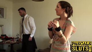 Dirty slut Liz punished and drilled hard by Pascals hard cock