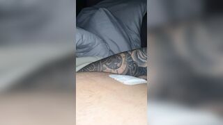 Step mom hand slip easy under step son pants making him a handjob