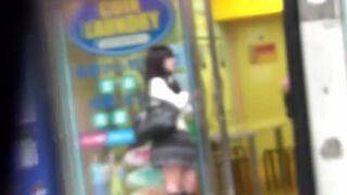 Gorgeous Japanese schoolgirls pee just around the corner