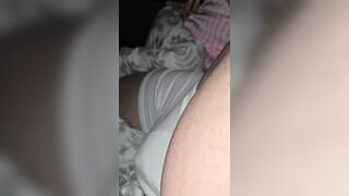 Step mom hand slip under step son underwear touching and handjob his dick