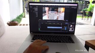 Stepbrother spied on his stepsister filming her orgasm and decided to help her