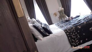 AuntJudysXXX - Your Busty Mature Stepmom Ms. Moly Catches You in Her Bedroom (pov)