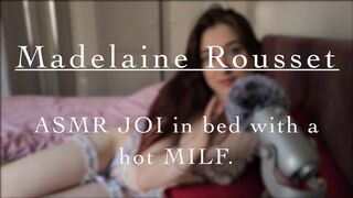 ASMR JOI – Relaxing moment in bed with a hot MILF.