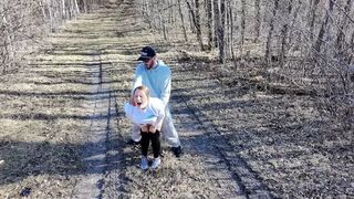 MILF Fucked Outside and Followed by a Drone