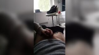 Shy girlfriend handjob and blowjob