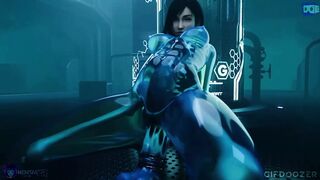 Slime Tifa dildo play