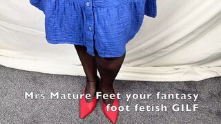 Mrs Mature Feet is just home from church Part - 1
