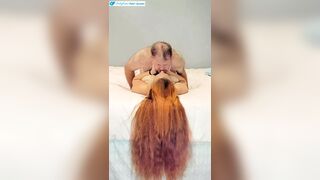 Draping My Long Red Hair Over The Bed While Getting Fucked - Hair Fetish Custom Ordered By A Fan