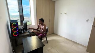 My Latina Stepsister Doesn't Like Me Always Being on the Computer so She Lets Me Play with My Big Cock in Her Ass