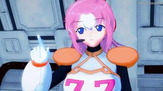 Mega Man X Dive's Nana Gets a Bukkake to Celebrate Her Playable Debut