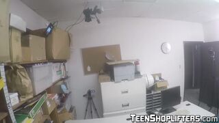 Lily Jordan busted while stealing and fucked as penalty