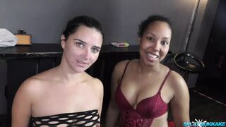 Two Beautiful Babes Getting Their Reward After an Amazing Blowbang