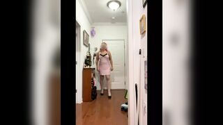Beautiful classy lady uses internet sleaze to experiment with submission