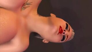Big Tits Blonde Cant Hold in the Cum While Sucking and Fucking